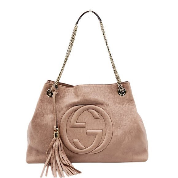 100% Authentic Gucci Soho on Chain Leather Shoulder Bag